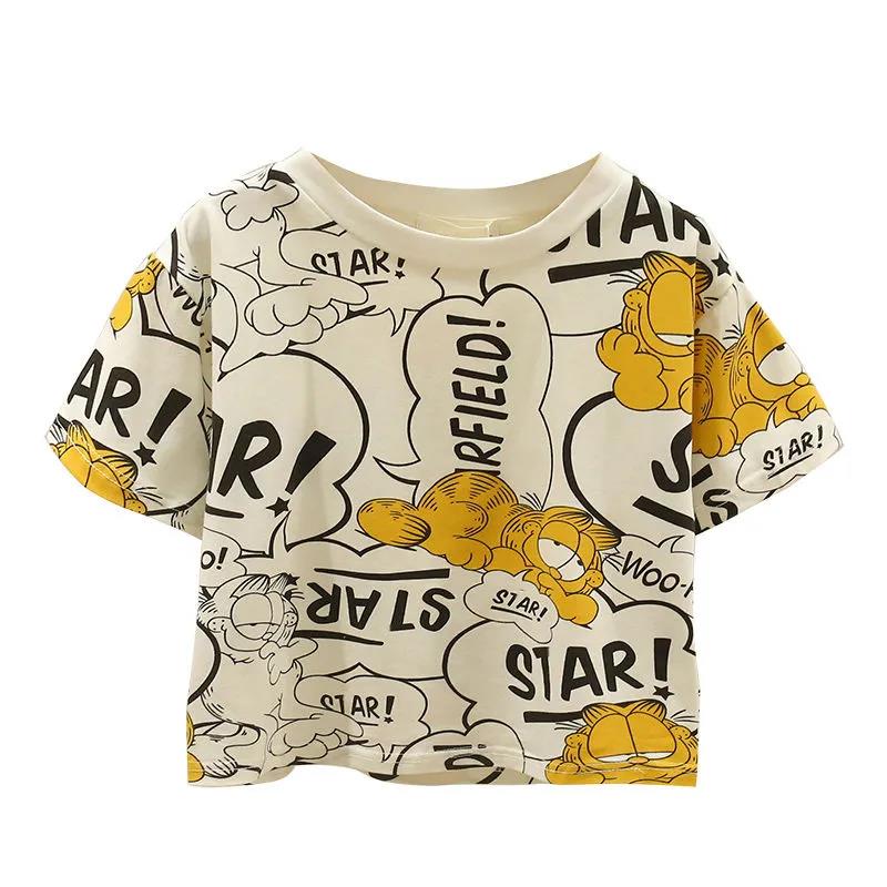 Children's T-shirt Full-print Short-sleeved Baby Children's Summer 2021 1-5 Boys Girls Tops Baby Half-sleeved Shirt