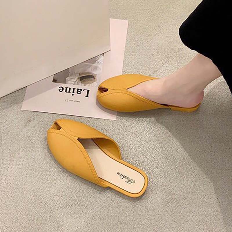 Fish Mouth Sandals and Slippers Women Summer Wear Korean Fashion All-match Student Non-slip Beach Shoes Women The Shoes Are One Size Smaller