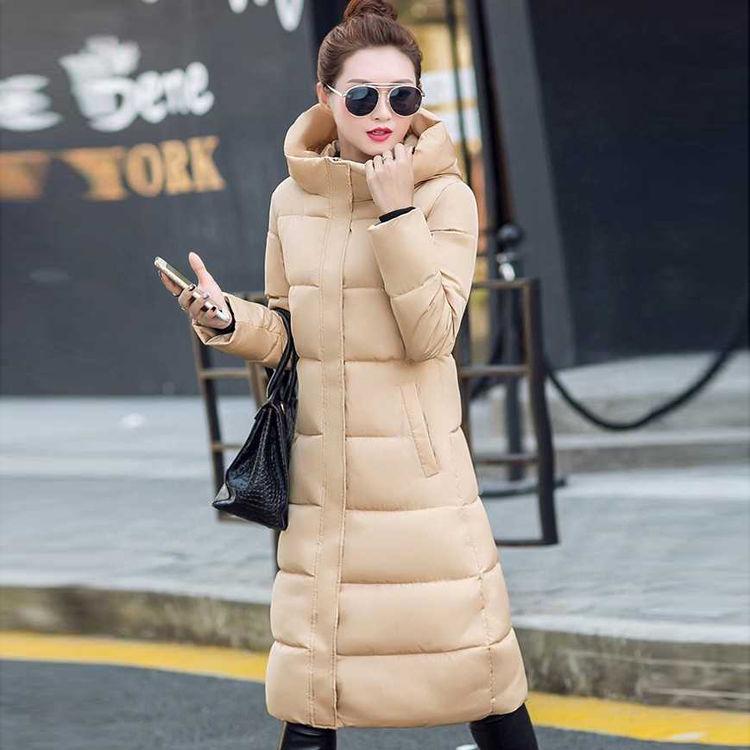 Women Winter Coat  Plus Size Hooded Fashion Warm Women's Down Jacket Biological-Down Elegant Parkas