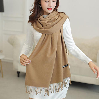 Winter Women Scarf Fashion Soft Cashmere Scarves for Lady Pashmina Shawls Wrap Blanket Bandana