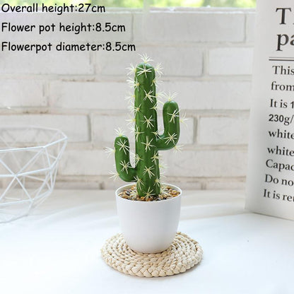 Fake Flower Creative Ornaments Simulation Flower Cactus Bonsai Simulation Succulents Dining Table Living Room Simulation Plant Potted Plants