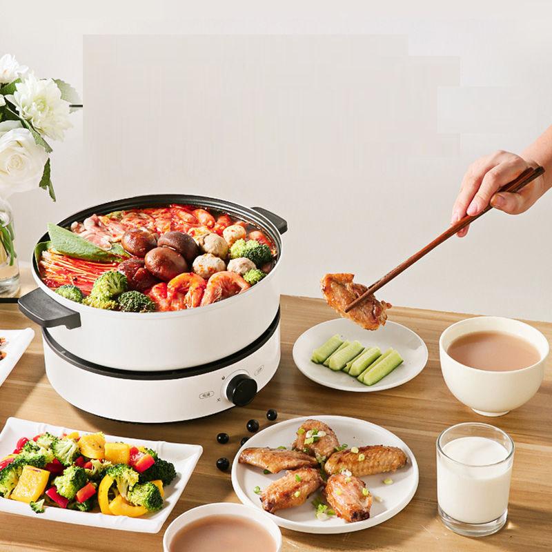 Electric Steamer Split Type Non-stick Cooking Pot Household Cooking Pot Electric Skillet Electric Pot Rice Cooking Multi-function Pot