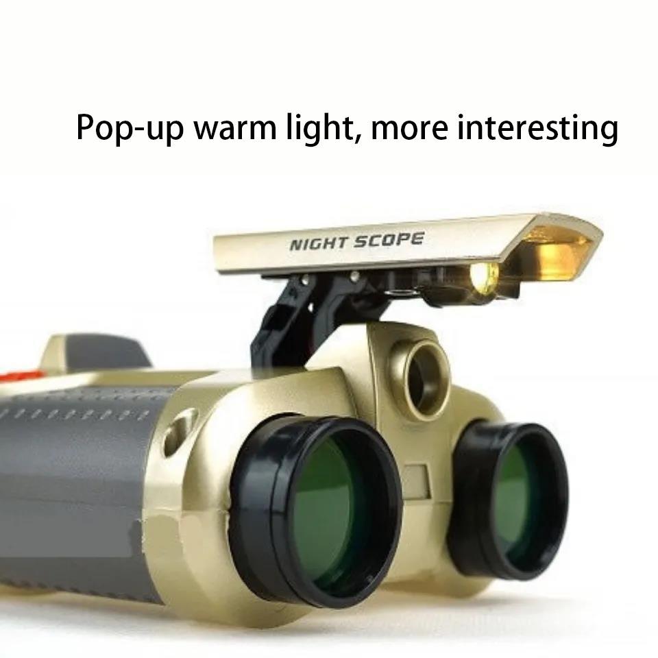 Children's Binoculars with Lights Toys Large Multiples HD Children Students Kids Baby Genuine Eye Protection Binoculars