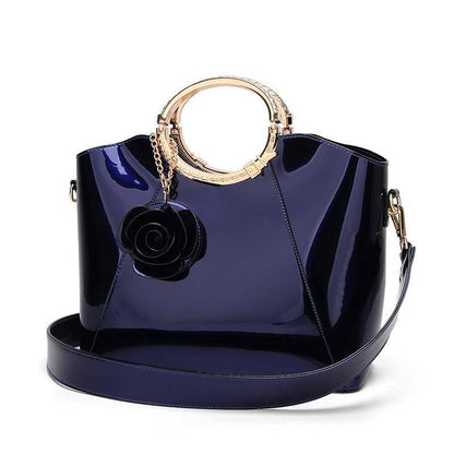 Ladies Bag Fashion Patent Leather Glossy Elegant Noble Atmosphere Female Handbag Shoulder Bag