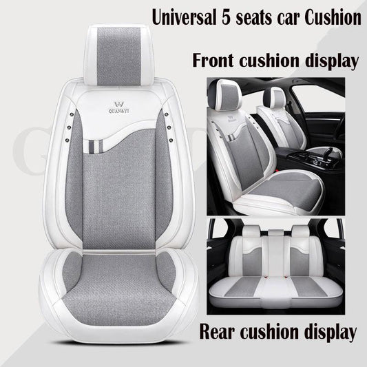 Universal car seat cover Waterproof Car Seat Cover Universal Leather 5 set Auto Seat Cushion 5 seats