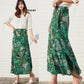 Chiffon Tie Skirt One-piece Skirt Female Half-length Skirt Mid-length Beach Vacation Beach Skirt A-line One-piece Wrap Skirt Adjustable Waist