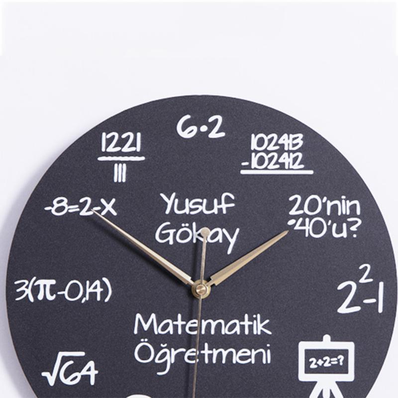 Living Room Creative Wall Clock Function Formula Cartoon Clocks Children's Room Decoration Clock Table