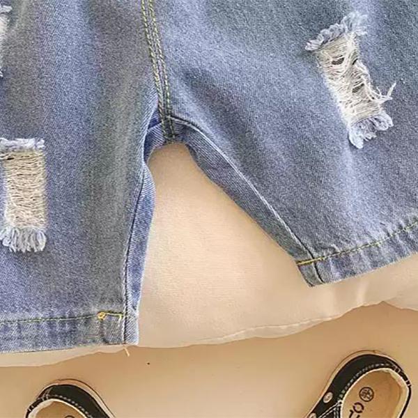 Children's Summer Shorts Children's Boys' Jeans Boys' Summer Ripped Pants Casual Children's Pants