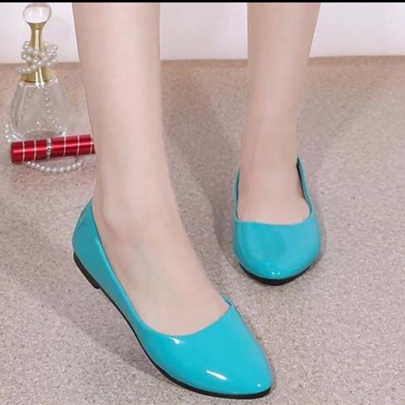 Spring Flat Shoes Leisure Slip on Loafers Four Seasons Women's Flat Shoes Comfortable Loafer Shoes Pu Leather Moccasins