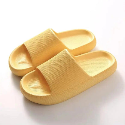 Step on Shit Thick Bottom Sandals and Slippers Couples Deodorant Soft Bottom Slippers Men's Summer Home Beach Shoes Ladies Non-slip Bath Flip-flops