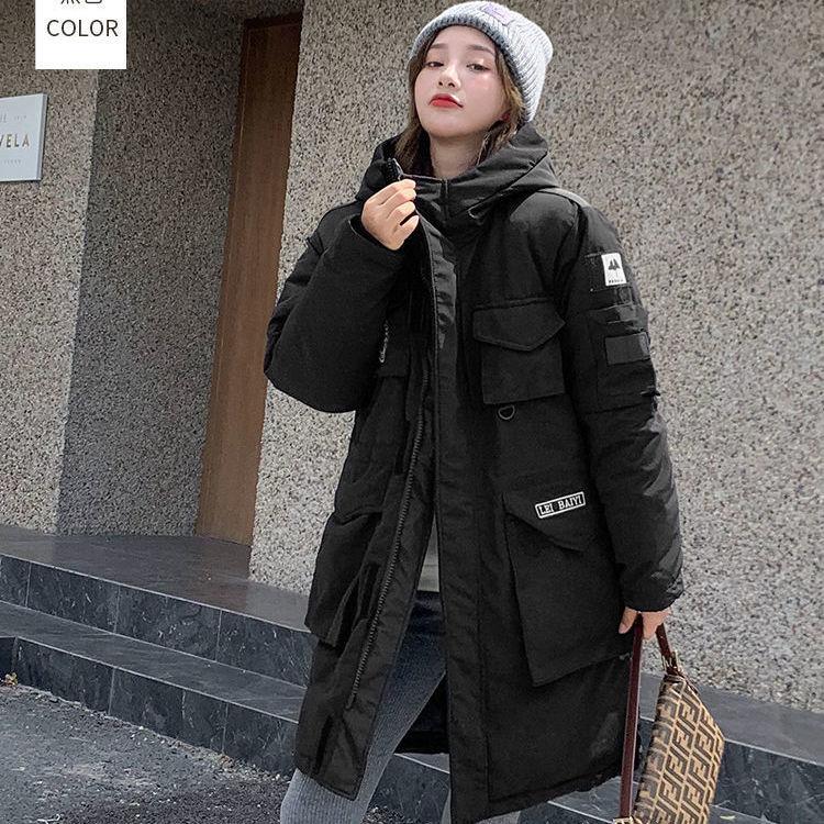 Korean Version of The Fit Slim and Thick Down Padded Jacket Fashion Women's Mid-length Plus Size Warm Winter Jacket