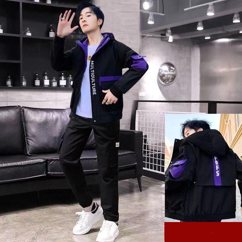 Spring and Autumn Fashion Men's Suit Youth Sports Leisure Korean Style Trend Suit