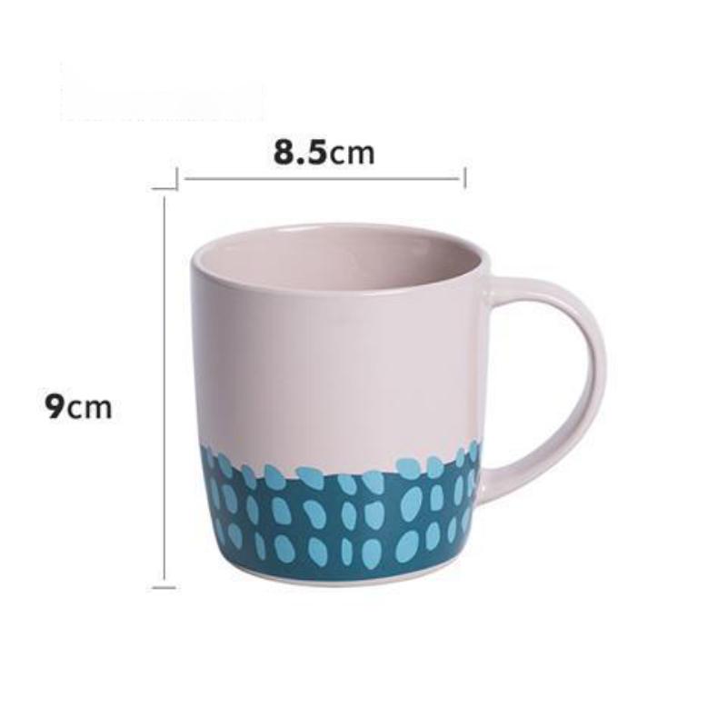 Household Mug Porcelain Cup Couple Ceramic Female Creative Cup Office Drinking Water Breakfast Cup