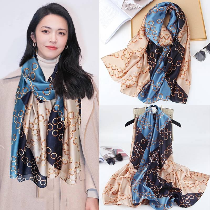 Fashion Chiffon Scarf Print Silk Shawl Scarves Women Accessories