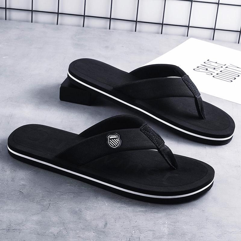 Slippers men's summer fashion wear wild casual pinch flip flops men's trend beach slippers