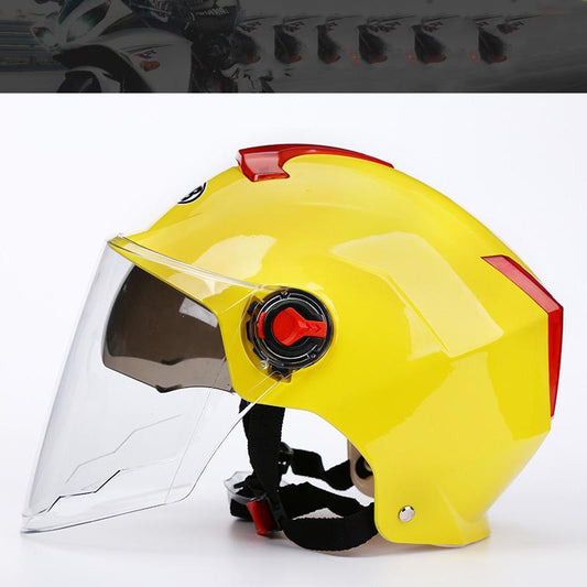 Summer Helmet Electric Vehicle Adult Double Mirror Helmet Motorcycle Helmet Helmet Helmet