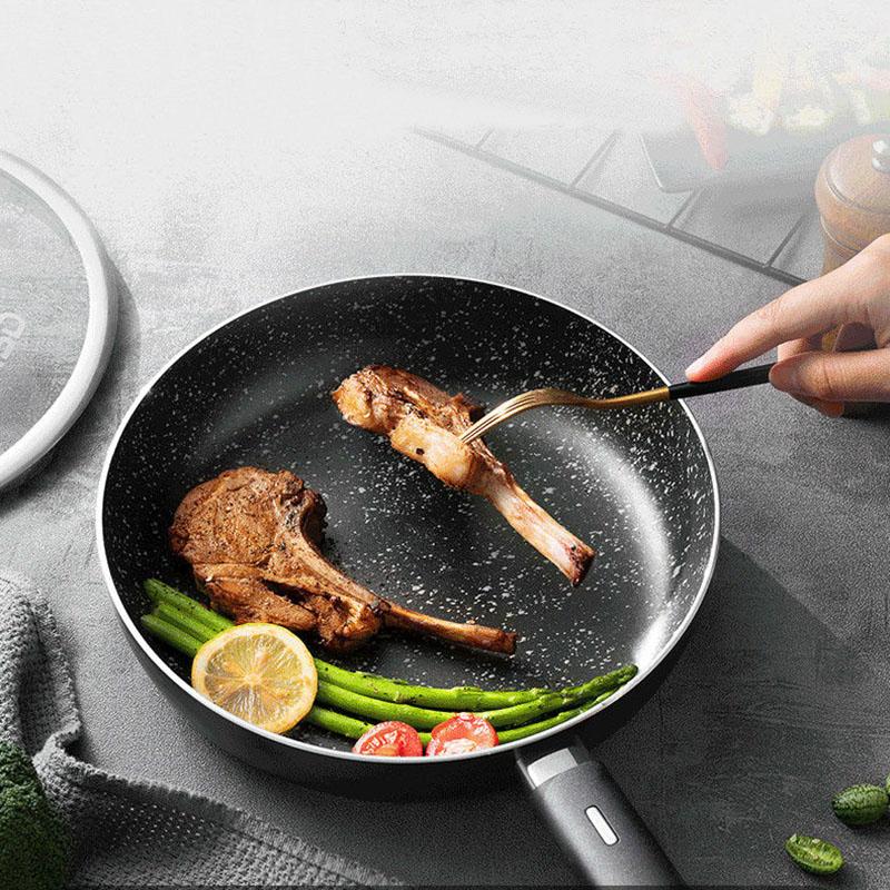 Non-stick Pan Frying Pan Household Cooking Pan Smokeless Pan Pancake Pan Kitchenware Wok