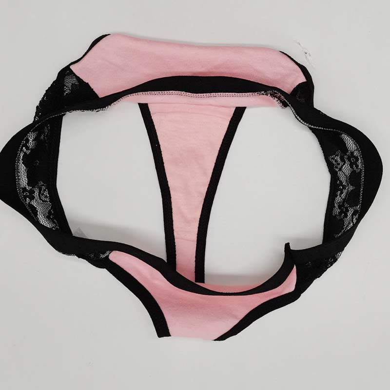 6pcs/set of Pure Cotton Underwear Ladies Sexy Fashion Large Size Lace Thong Cotton Underwear