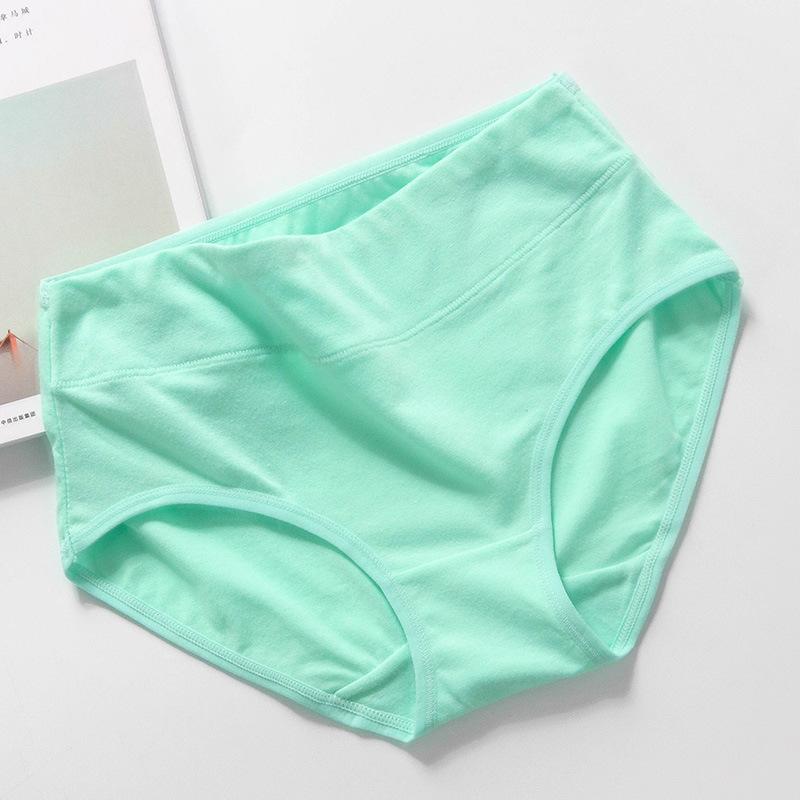 4Pcs/Set Women's Solid Color Seamless Underpants Female Breathable Skin-friendly Panties High-waist Comfortable Cotton Crotch Briefs