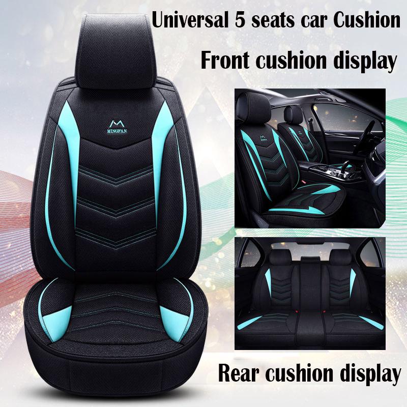 car seat cover Waterproof Car Seat Cover Universal Leather 5 set Auto Seat Cushion 5 seats Universal