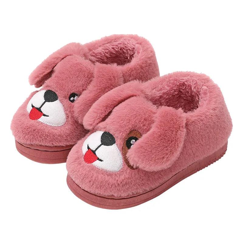 Men and Women Dog Design Sense Cotton Shoes Indoor and Outdoor Non-slip Casual Slippers Lightweight Flat Shoes Soft Shoes