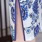 Cheongsam Female Summer Improved Cheongsam Mother Dress Large Size Silk Mid-length Short-sleeved Cheongsam Dress