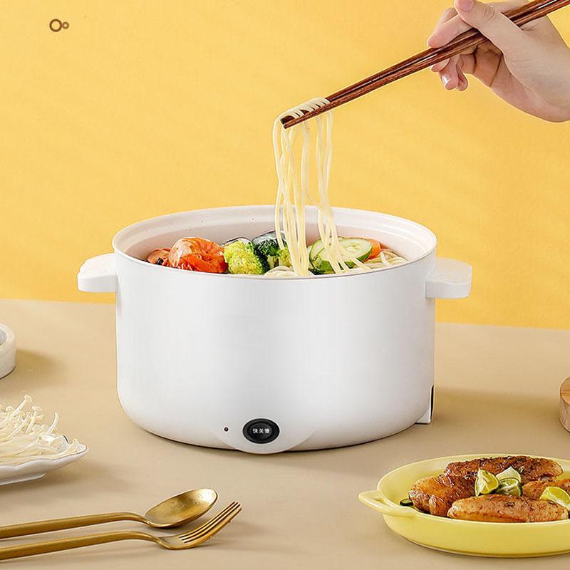 Electric Cooker Household Dormitory Pot Multifunctional Integrated Electric Wok Electric Skillet Cooking Electric Cooker Non-stick Pan