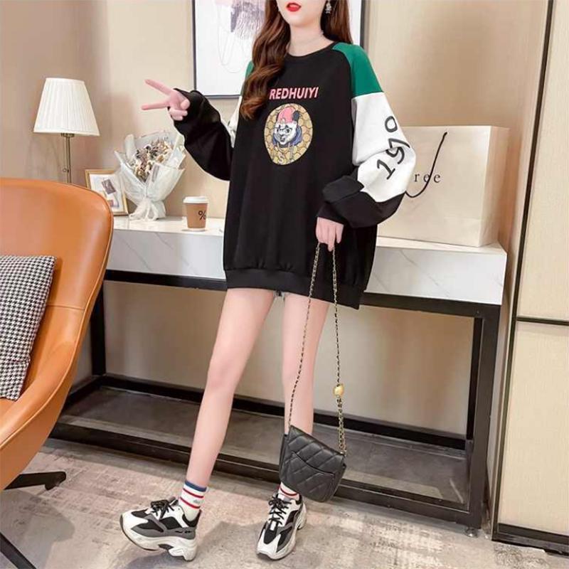 Fashion Fried Street Female Sweater Loose Korean Version of The Long Spring Thin Section Women's Top