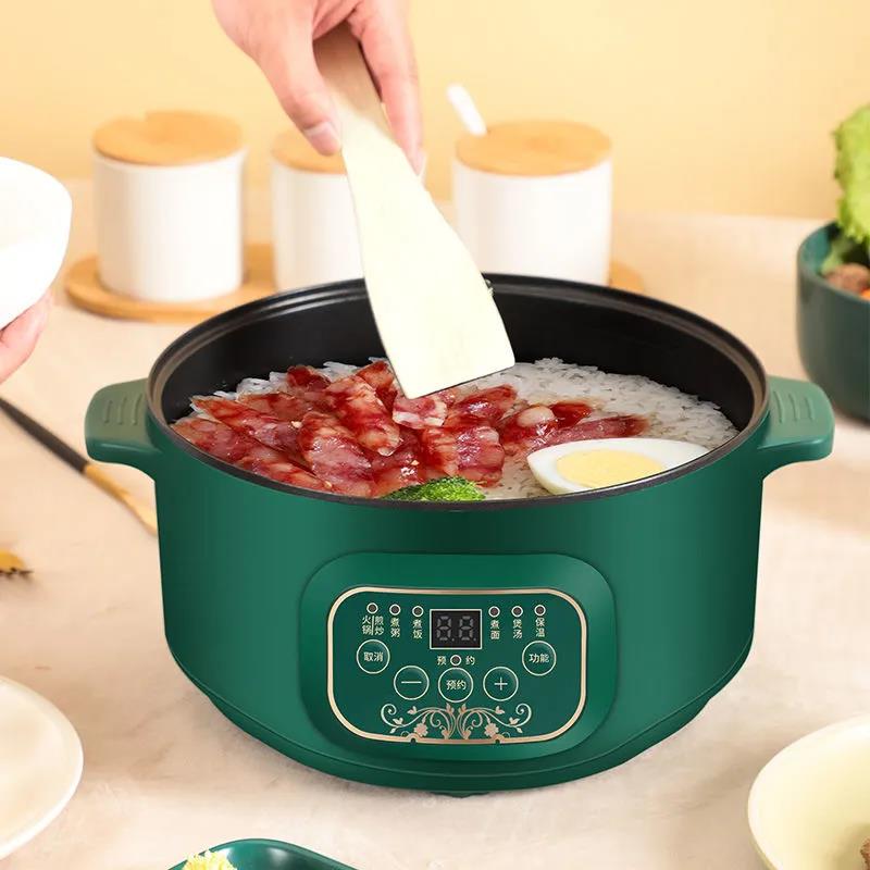 Household Multifunctional Electric Cooker Steaming and Cooking Fried Noodles Cooking Rice and Cooking Pot Student Dormitory Electric Wok