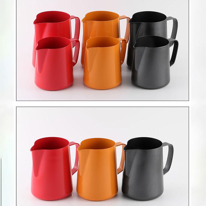 Milk Jug 0.3-0.9L Stainless Steel Frothing Pitcher Pull Flower Cup Coffee Milk Frother Latte Art Milk Foam Tool