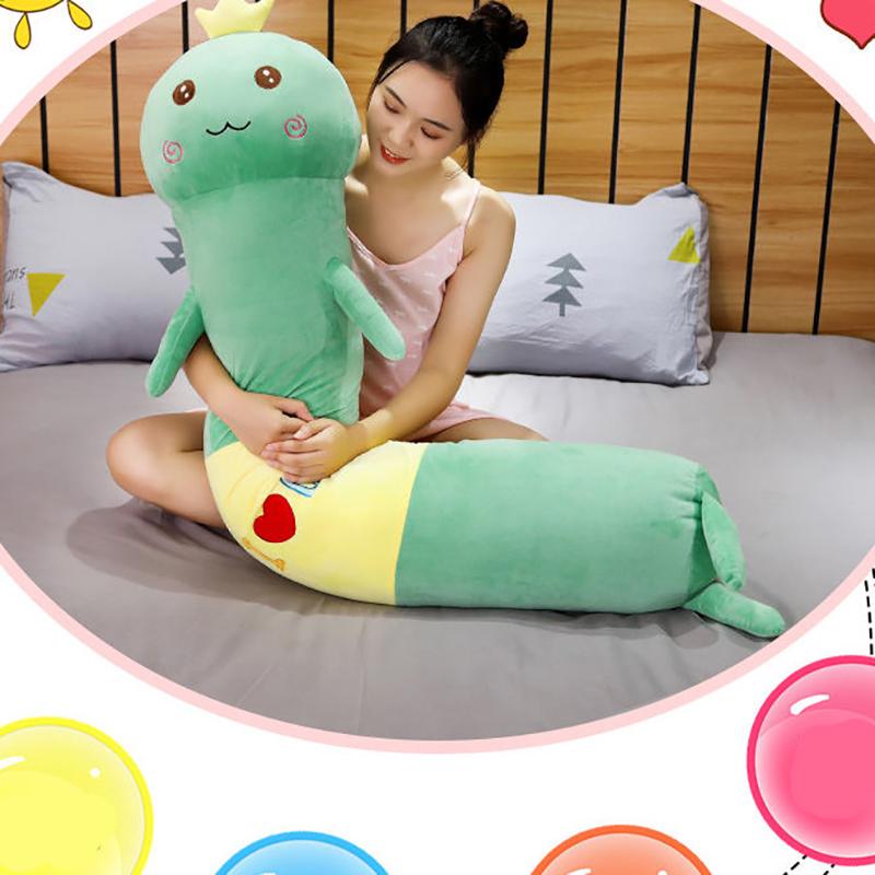 Removable Washable Sleeping Pillow  Cylindrical Plush Pillow Sleeping Bed Extra Long Pillow