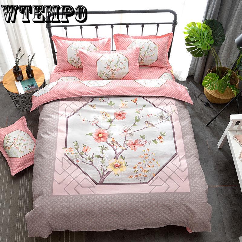 100% Skin-friendly Thickened Frozen Four-piece Bedding Double Bed Linen