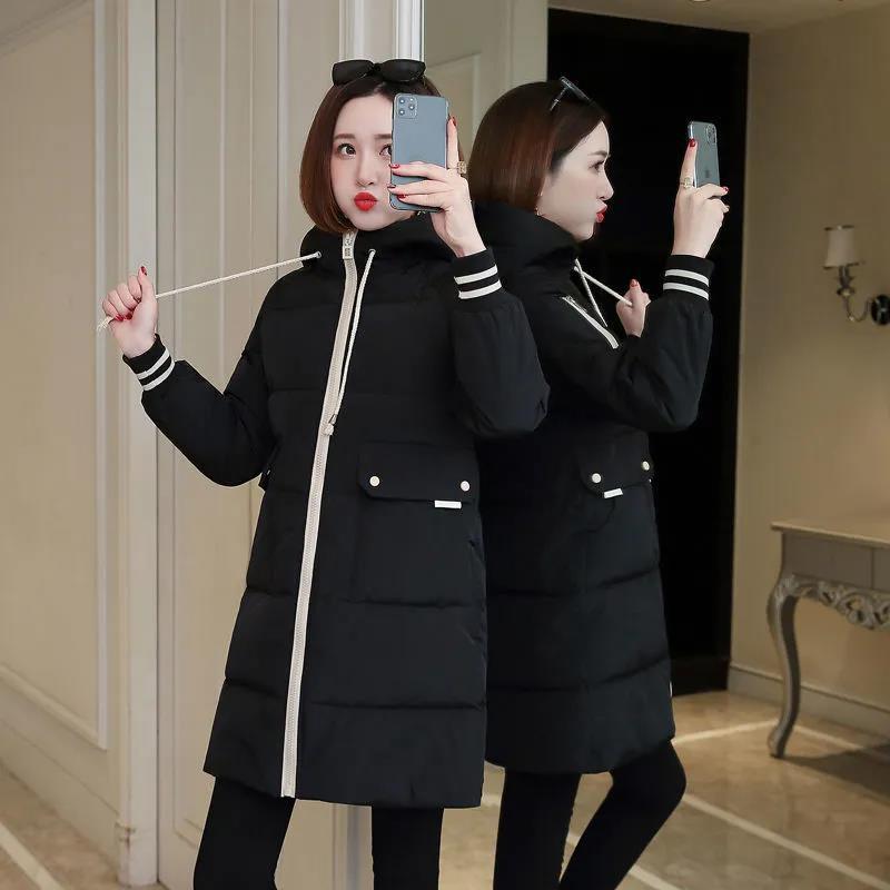 Cotton-padded Jacket Women's Mid-length Winter New Style Korean Style Slim Padded Jacket Down Padded Jacket