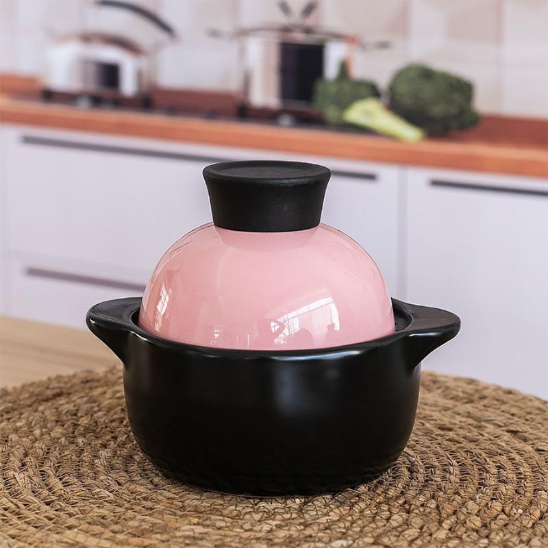 Casserole Stew Pot Soup Household High Temperature Resistant Ceramic Pot Complementary Food Small Casserole Stone Pot