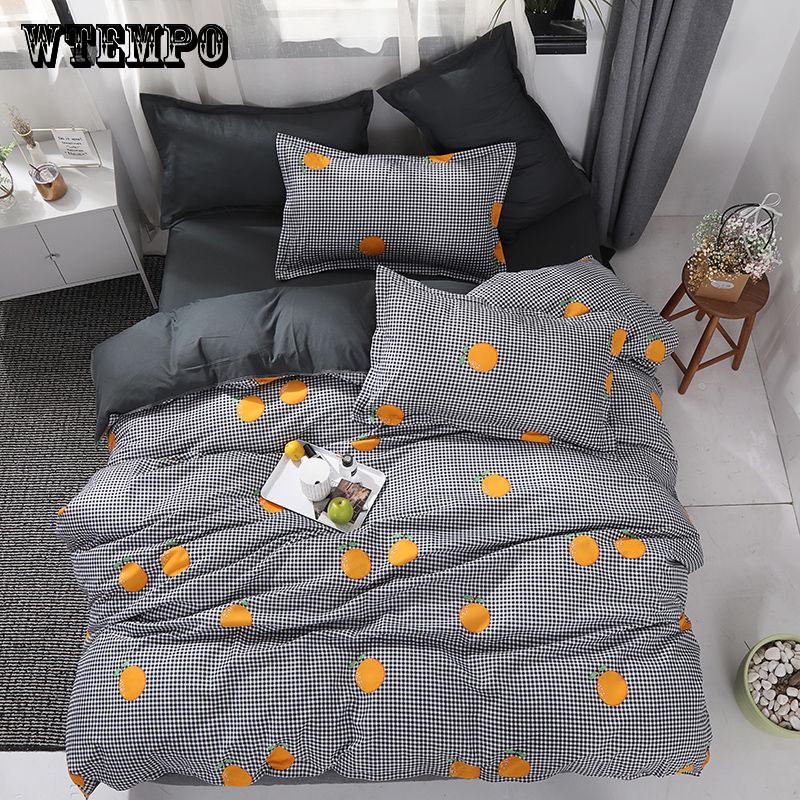 Home Textile Gypsophila Bed Linens 4pcs Bedding Sets Duvet Cover Bed Sheet Duvet Cover Set