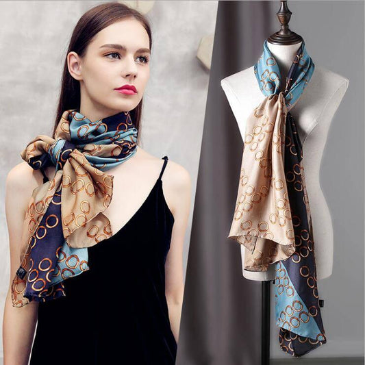 Fashion Chiffon Scarf Print Silk Shawl Scarves Women Accessories