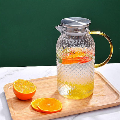 Cold Kettle Glass Kettle High Temperature Resistant Cold Water Cup Household Teapot Cool White Water Bottle Set Large Capacity