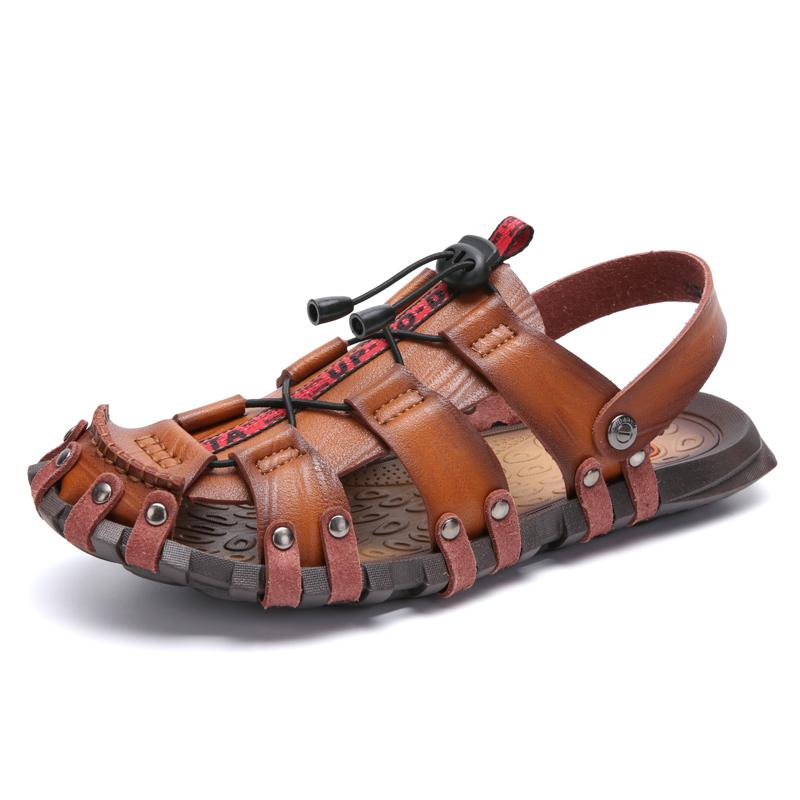 Men's Sandals Summer Fashion Casual Dual-use Sandals and Slippers Men's Personality Soft Bottom Driving Tide