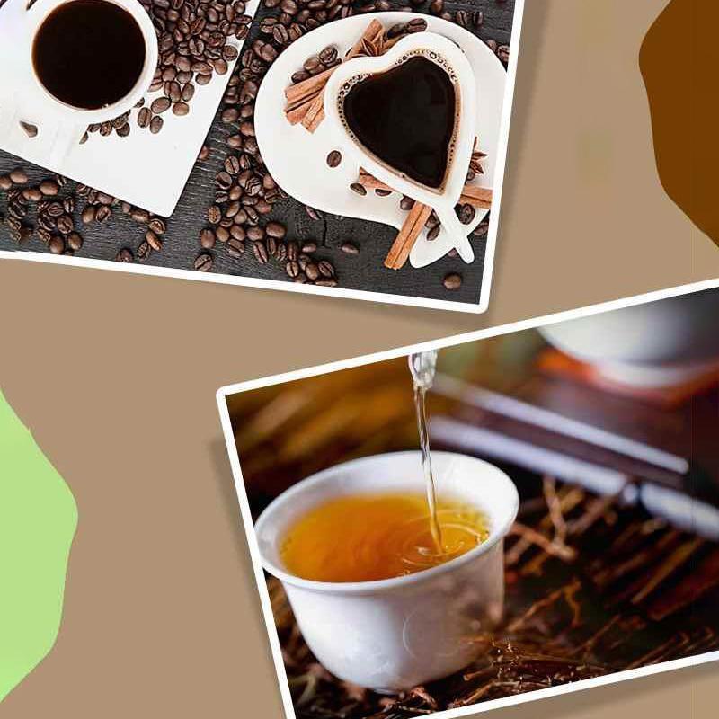 American Drip Coffee Machine Kitchen Appliances Dripping Coffee Maker Automatic Brew Tea Powder Milk Ceramic Double Cup