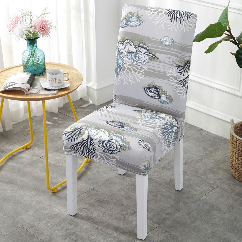 Chair Cover Printing Dining Chair Slipcover Modern Removable Anti-dirty Kitchen Seat Case basen