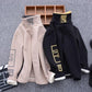 Autumn Winter Fashion Korean Kids Boy Warm Turtleneck Sweatshirts Boys Letter Pullover Sweaters High Street Plush Teenage Boys Outwear