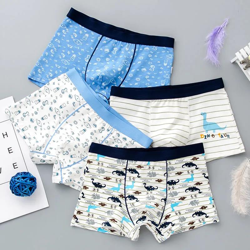 Cartoon Cotton Boys Briefs Underwear Kids Quality Blue Boy Panties Boys Clothes for 3 4 6 8 10 12 14 Years Old