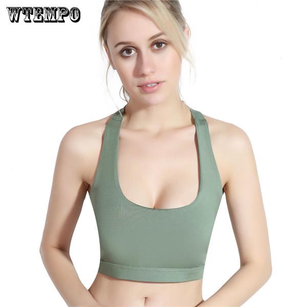 2019  Sports Yoga Bh Bra Front Zipper Top Sexy Women Fitness Push Up Gym Running Shockproof