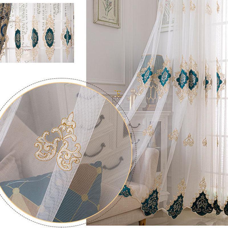 1/2pcs Modern Sheer Tulle Curtains for Living Room Bedroom Kitchen Voile Sheer Curtains for Window Tulle Curtains Drapes