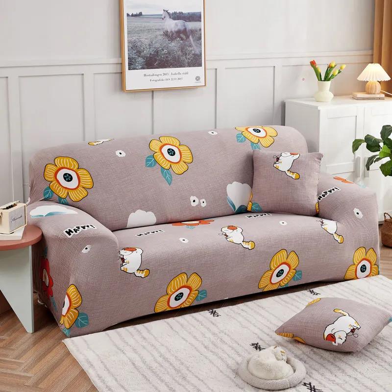 1/2/3/4 Seaters Flowers Sofa Covers Elastic Stretch Settee Couch Slipcover Protector Home Decor