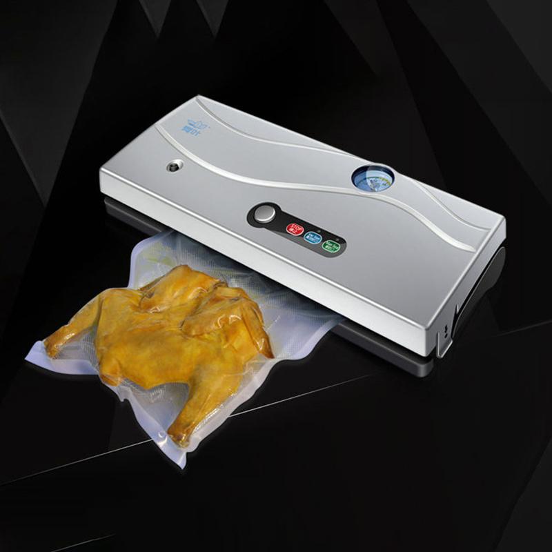 Best Food Vacuum Sealer 220V/110V Automatic Commercial Household Food Vacuum Sealer Packaging Machine Include 10Pcs Bags