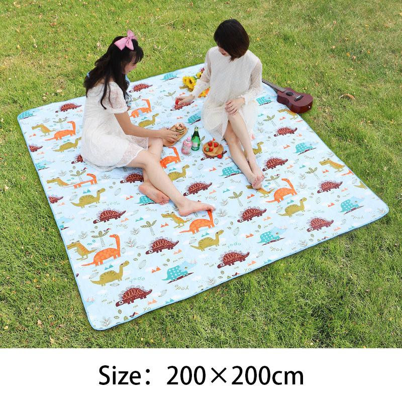 Outdoor Machine Washable Picnic Mat Thickening Ultrasonic Moisture-proof Mat Tent Picnic Portable Spring Outing Lawn Mat