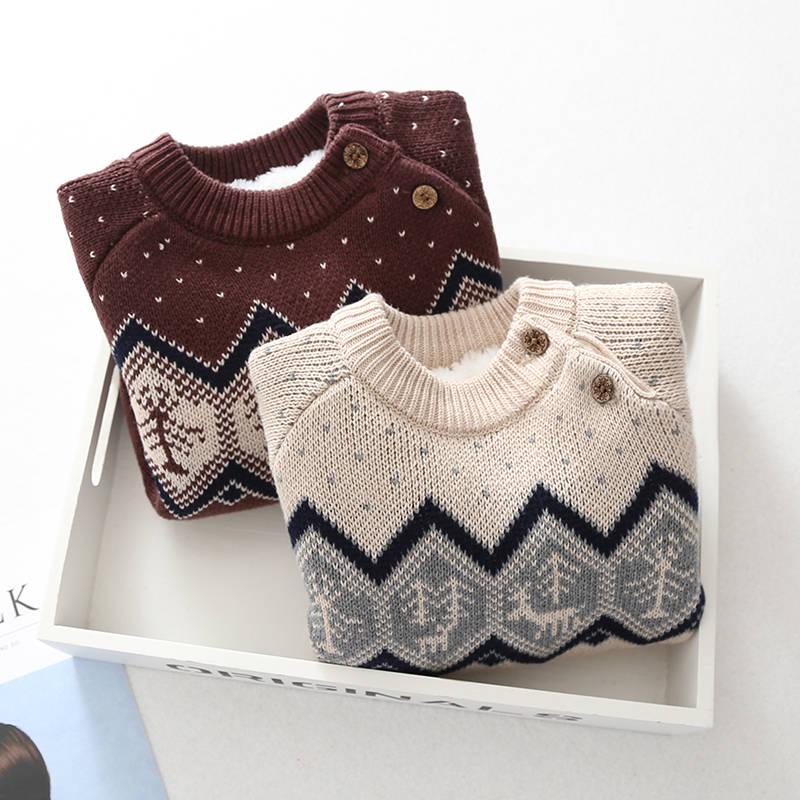 Children's Sweater Autumn Winter Kids Knitted Turtleneck Pullover Sweater for Boys Girls