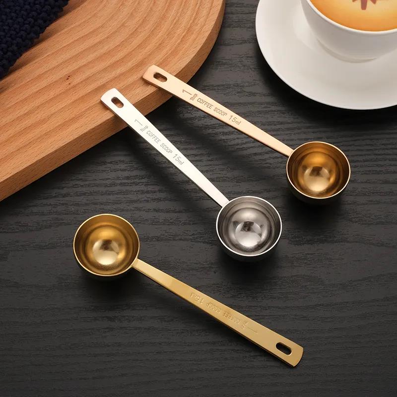 304 Stainless Steel Measuring Spoon Fruit Powder Spoon Coffee Measuring Spoon 15ml 30ml Kitchen Scale Measuring Spoon Milk Powder Spoon