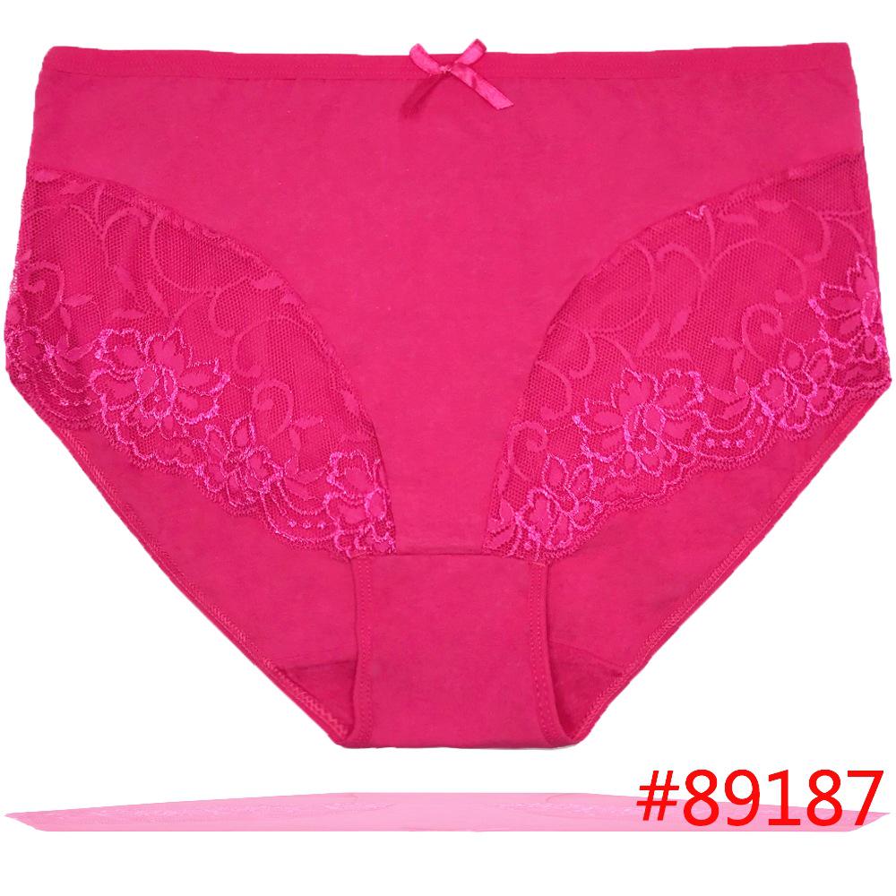 6 pcs/lot Women's Panties Briefs Cotton Underwear Plus Size Lace Soft Briefs Sexy Lingerie